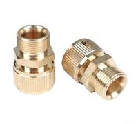 Connettore per macchina per la pulizia in ottone, 2 confezioni da 22 x 1 5 filettatura esterna per raccordi per tubi dell'acqua, design resistente alle perdite