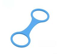 Connettore per maschera da snorkeling, 3 fibbie in silicone, supporto per tubo subacqueo, chiusura sicura a 8, stabilità anti-goccia, sport acquatici (blu)