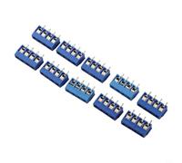 Connettore per morsettiera PCB, passo 5,0 mm, 10 A, 300 V, rame stagnato PA66, blu ignifugo, per applicazioni di cablaggio elettrico industriale (C)