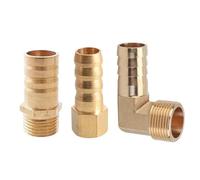 Connettore per pagoda PCF PL PCF 6mm 8 10 12 14 16mm, connettore per tubo, filettatura della coda del tubo 1/8 1/4 3/8 1/2, raccordo per tubo in ottone(Barb 8mm-1I2,PC (20 PCS))