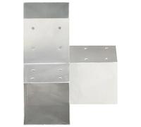 Connettore per pali a Y in metallo zincato 91 x 91 mm per serrature stabili, anticorrosione e alta capacità di carico, ideale per giardino, costruzione ed eventi