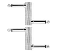 Connettore per pedale effetti per chitarra, 6,35 mm, accoppiatore a pedale per effetti per chitarra, da maschio a maschio, adattatore per pedaliera per chitarra