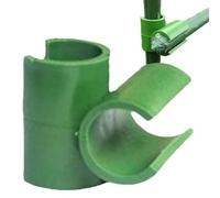 Connettore per picchetti - Clip per picchetto connettore | Connettore a canna in rete vegetale Facile da installare, per picchetti, Fissa i pali del telaio del giardino