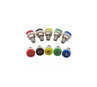 Connettore per presa a banana 2 mm, 40 pezzi, dado di collegamento, presa banana, foro di prova terminale elettrico (verde 40 pezzi)