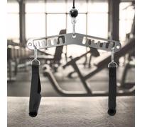 Connettore per puleggia fitness con barra per trazioni LAT multipresa