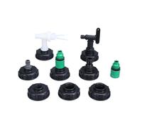 connettore per rubinetto, Rubinetto for serbatoio IBC in plastica con filettatura S60x6 da 1/2 pollice, adattatore da 15 mm con valvola di commutazione, raccordi for serbatoio dell'acqua, 1 pezzo(1)
