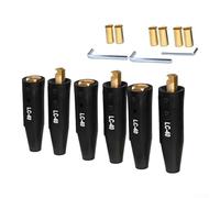 Connettore per saldatrice LC-40 per uso in officina (3 set) | ottone massiccio, alloggiamento resistente al calore, resistente all'olio, alla corrosione, lunga durata