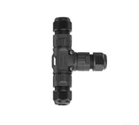 Connettore per schede a tre vie a vite con anima 2/3, tipo P20T, connettore impermeabile rapido con protezione IP68 per applicazioni solari e palcosceniche (2 nuclei da 9-12 mm)