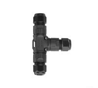 Connettore per schede a tre vie a vite con anima 2/3, tipo P20T, connettore impermeabile rapido con protezione IP68 per applicazioni solari e palcosceniche (2 nuclei da 5-9 mm)