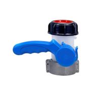 Connettore per serbatoio resistente, adattatore per serbatoio da 6,1 cm, raccordo da 15,2 x 15,2 cm con filettatura grossa, guarnizione in silicone a prova di perdite, valvola di controllo di uscita