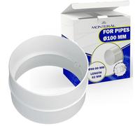 Connettore per Sistemi di Condotto Aria Ø100 mm Adattatore ha Diametro Esterno Ø99mm e Diametro Interno Ø96mm - Garanzia di 10 Anni - MONTERAL