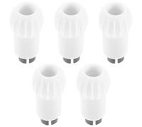Connettore per Supporto Flebo 25mm a 19mm, Plastico 5 Pezzi | Rilascio Rapido, Stabilità Migliorata e Facile Distacco, per Assistenza Domiciliare e Clinica, Bianco