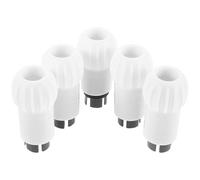 Connettore per Supporto Flebo in Plastica Bianca 25mm a 19mm | Pezzi 5, Montaggio Rapido a Leva, per Aste e Supporti da Infusione in Clinica e Trasporto