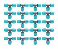 Connettore per tubi a tee 16 mm di alta qualità tubo di irrigazione PE Taglietta per tubi per acqua durevole per le serre dei giardini agricoltura 20pcs 9,3x6 cm
