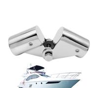 Connettore per tubi per barche, giunto girevole pieghevole in acciaio inossidabile per hardware per ponte yacht, connettore per condutture marine per sistemi di ombreggiatura, staffe telescopiche e