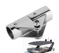 Connettore per tubi per barche, giunto girevole pieghevole in acciaio inossidabile per hardware per ponte yacht, connettore per condutture marine per sistemi di ombreggiatura, staffe telescopiche e