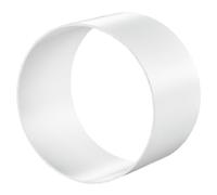 Connettore per tubo Ø 100 mm per tubo di ventilazione rotondo in plastica tubo di ventilazione, raccordo per tubi rotondi in PVC, connettore per tubo di ventilazione, condotto in plastica ABS, bianco