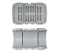 Connettore per tubo corrugato M16 - Manicotto grigio, 4 semi-gusci (per 2 collegamenti), resistente agli urti, antistatico, senza alogeni, resistente a temperature da -20 °C a +80 °C