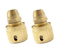 Connettore per tubo da giardino, 2 connettori in ottone per tubo flessibile da 3/8" con diametro interno di 8 mm, diametro esterno 12 mm, per giardinaggio, spazio verde pubblico