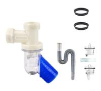 Connettore per tubo di scarico a forma di Y, 50 mm, gomito a 45 gradi, chiusura automatica, barriera contro gli odori, per tubi in PVC, adattatore impermeabile, antiscivolo, multistrato per bagno