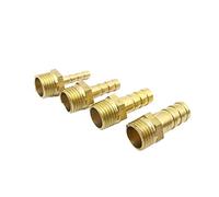 connettore per tubo flessibile, 4 PZ 4mm-14mm Portagomma x 1/4 Pollici BSP Filettatura Maschio In Ottone Spinato Tubo Raccordo Capezzolo Connettore Accoppiatore adattatore(14mm)