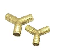 connettore per tubo flessibile, Adattatore accoppiatore giunto for connettore spinato in rame tipo TXYU da 2 pezzi(3way Y,12mm Barb)
