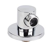 Connettore per Tubo Flessibile Doccia G1/2in, Presa D'Acqua a Parete in Ottone per Uso Domestico a Gomito per Doccia Portatile