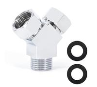 Connettore per Tubo Flessibile G1/2", 3 Vie, Y per Bracci Doccia, Bidet WC, Spruzzatore, Adattatore Valvola Angolare