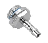 Connettore per tubo flessibile in ottone cromato con filettatura G1/4, perfettamente adatto per diversi kit di raffreddamento ad acqua (5 mm)