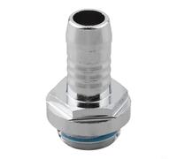 Connettore per tubo flessibile in ottone cromato con filettatura G1/4, perfettamente adatto per diversi kit di raffreddamento ad acqua (9 mm)