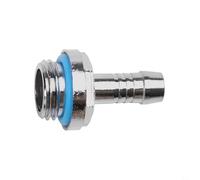 Connettore per tubo flessibile in ottone cromato con filettatura G1/4, perfettamente adatto per diversi kit di raffreddamento ad acqua (7,2 mm)