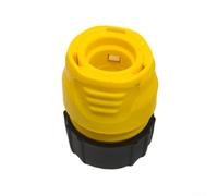 Connettore per tubo flessibile per Kärcher (2.645-191.0), confezione da 1/2 accoppiamento rapido in plastica nera di alta qualità, sistema di bloccaggio sicuro a 3 punti, adatto per tubi di diametro