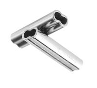 Connettore per Tubo in Rame da Pesca Durevole Anticorrosivo Facile da Crimpare per la Pesca a Traina a Fondo 100 Pezzi 6 Dimensioni Manicotti a Crimpare a Doppia Canna per Pescatori (1,0