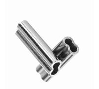 Connettore per Tubo in Rame da Pesca Durevole Anticorrosivo Facile da Crimpare per la Pesca a Traina a Fondo 100 Pezzi 6 Dimensioni Manicotti a Crimpare a Doppia Canna per Pescatori (1,2