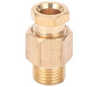 Connettore per tubo 'olio Raccordo per tubo in ottone Adattatore dritto Resistente alle alte pressioni Durevole Design professionale per nylon Rame Alluminio Materiale di (PD618)