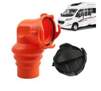 Connettore per tubo per acque reflue per camper | Connettore anti-perdite a 90 gradi - Gomito impermeabile con 2 per tubo di scarico - per collegamento stagno agli odori di scarico e stazione