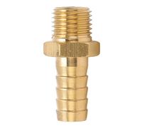 Connettore per Tubo Spinato, 7/16 in M14x1.5 Connettori per Tubo Spinato in Ottone Giunto per Tubo Diritto Tubo Flessibile in Ottone Raccordo a Portamento per Tubo del Carburante Dell'aria Tubo del Ga