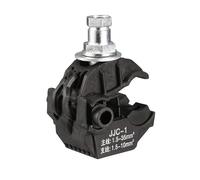 Connettore perforante 1 pz 1KV 55A 1,5-35mm² Connettore a perforazione d'isolante con un bullone for linea principale JJC-1 Nero 52x43x23mm for la diramazione dei cavi
