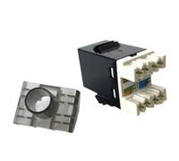 Connettore Phasak SD 3018 RJ45 Cat.6 UTP Keystone doppio nero