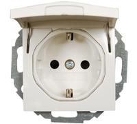 Connettore pieghevole Berker Schuko. Inserto p. 1 bianco polare