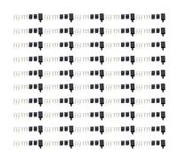 Connettore Plug per Servo Ricevitore con Blocco, 50PCS Terminali Maschio Femmina Dorati, Kit in ABS e Ottone, per Batterie RC e Aeromodellismo, Strumenti Elettronici di Test e Misu