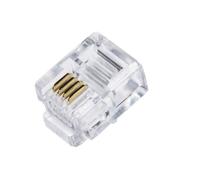 CONNETTORE PLUG TELEFONICO RJ11 6P4C (CONF.100PZ) (LKPL64)
