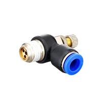 Connettore pneumatico a connessione rapida SL 4 6 8 10 12mm M5 "1/8" 1/4 "3/8" 1/2 Valvola di regolazione della velocità dell'aria Valvola di accelerazione(SL10-02)