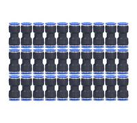 Connettore pneumatico dritto 30 pezzi Raccordi push-to-connect a connessione rapida per tubi dell'aria Forniture industriali Materiale in acciaio inossidabile per lavorazione (PU-14)