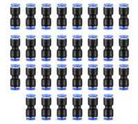 Connettore Pneumatico Dritto 8mm, Set di 30 Pezzi, Raccordi per Tubi Aria, Connessioni Push-in, Accoppiamento Rapido per Strumenti Pneumatici e Sistemi di Pressione