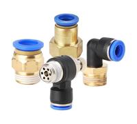 Connettore pneumatico PC8-02 a gomito a innesti rapidi PL6-01, valvola dell'acceleratore SL6-M5, cavo interno dritto PCF12-04, 1 pezzo (SL10-01)