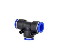 Connettore pneumatico PE da 2/5/10 pezzi, tubo flessibile aria/acqua da 4/6/8/10/12/14/16 mm, connettore rapido a T.(8mm,5pcs)