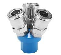 Connettore pneumatico per pompa d'aria a raccordo rapido pneumatico in stile giapponese a 2/3 vie per compressore d'aria (Round 3 Way)