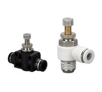 Connettore pneumatico SL4-M5 valvola a farfalla unidirezionale di regolazione della velocità SA-6 valvola di conduttura connettore rapido tubo aria SC8-02/3/4(BlackSL6-03)