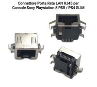 Connettore Porta Rete LAN RJ45 per Console Sony Playstation 5 PS5 / PS4 SLIM